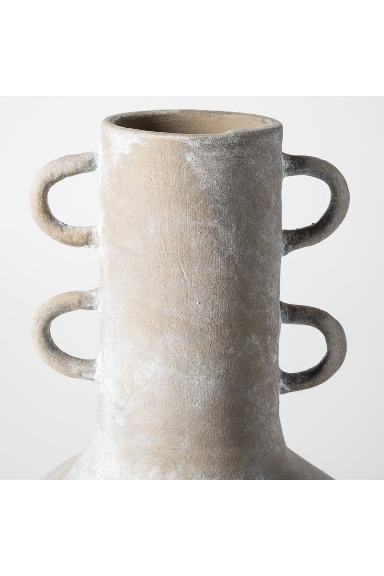 Deya Rustic Ceramic Vase, Alternate, color, Beige