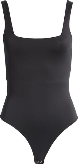 売れ筋商品|||グッドアメリカン カットソー トップス レディース Women's Scuba Modern Tank Bodysuit Black SCUBA MODERN TANK BODYSUIT | BLACK001 - GOOD AMERICAN