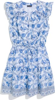 vineyard vines Abigail Flutter Sleeve Cotton Minidress