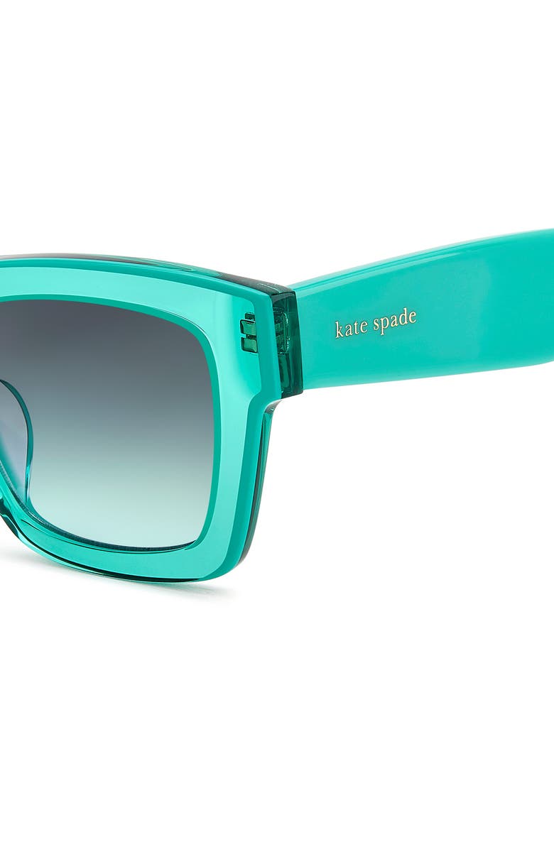 Kate Spade New York brynne 51mm square sunglasses, Alternate, color, Green