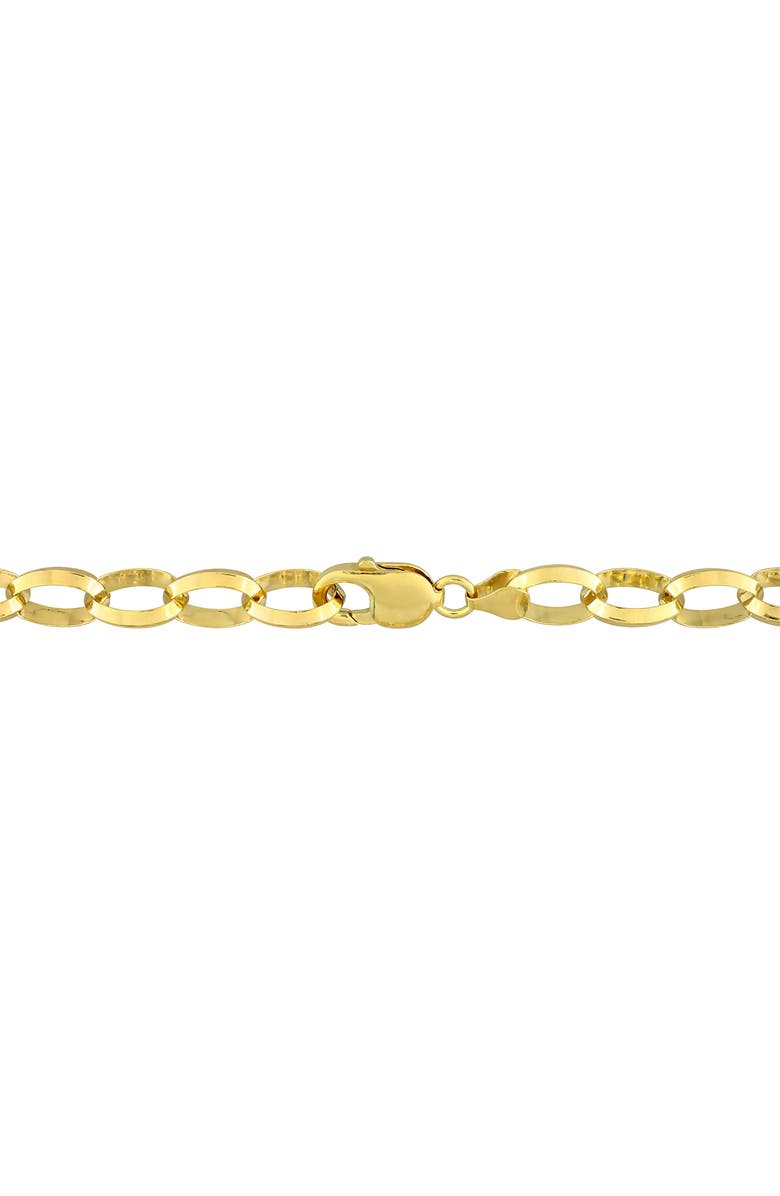 DELMAR Men's Rolo Link Chain Necklace, Alternate, color, Yellow
