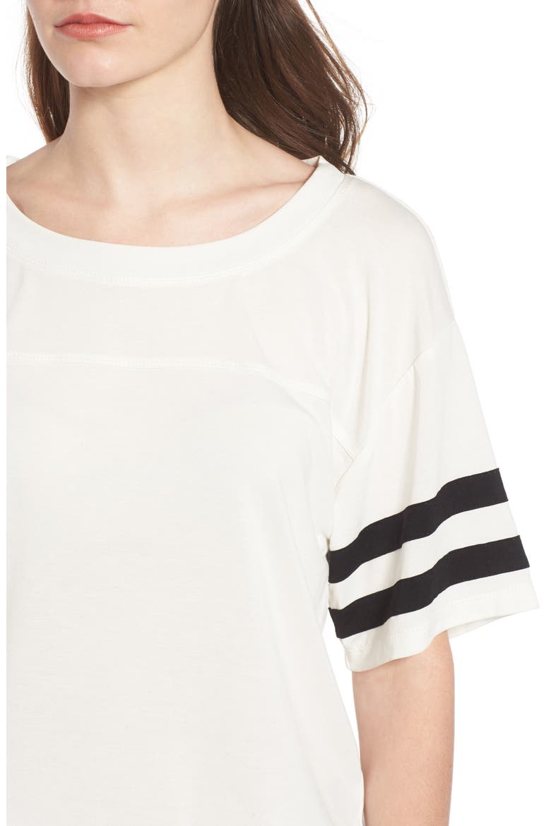 Varsity Tee, Alternate, color, WHITE BLACK