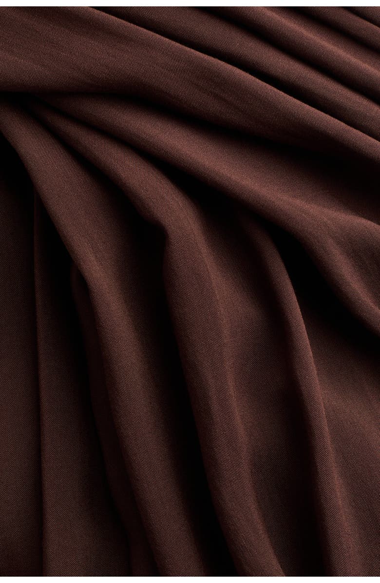 H&M Gathered modal skirt, Alternate, color, Brown
