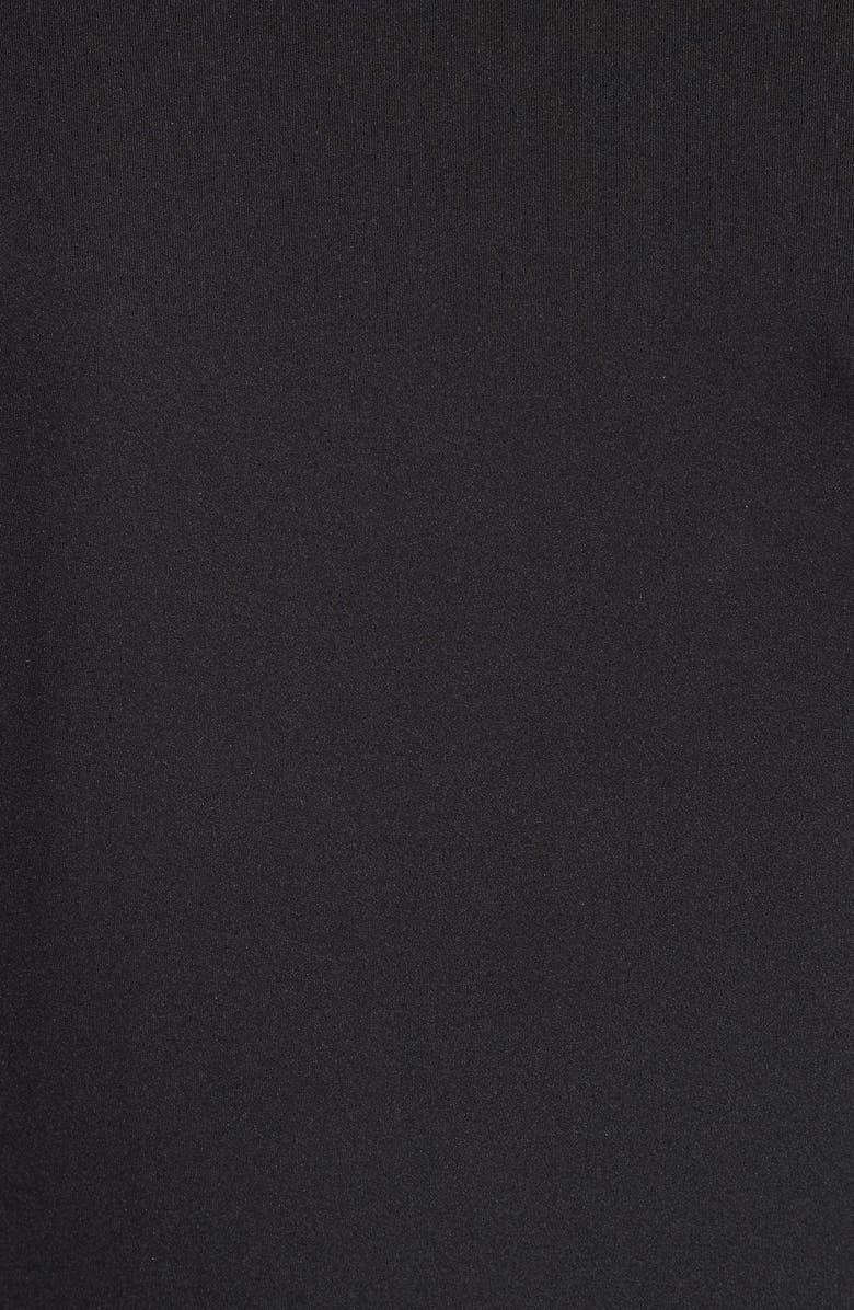 ST. JOHN Nuda Fine Jersey Turtleneck Top, Alternate, color, Cavr Caviar