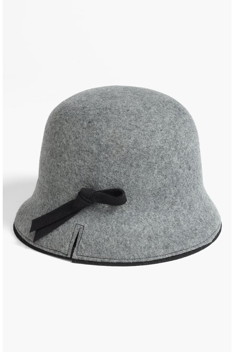 Wool Cloche, Main, color, GREY HEATHER/ BLACK