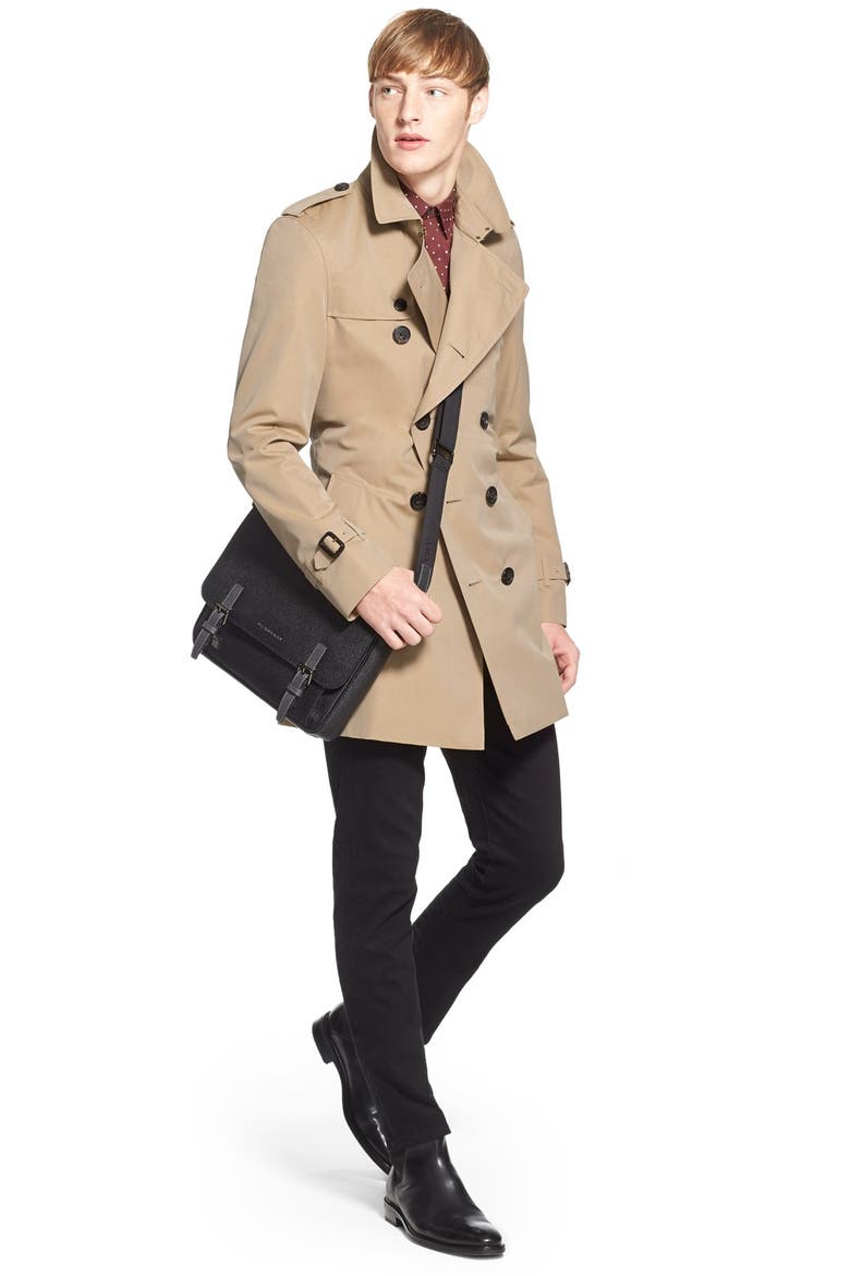 Kensington Double Breasted Trench Coat, Alternate, color, HONEY