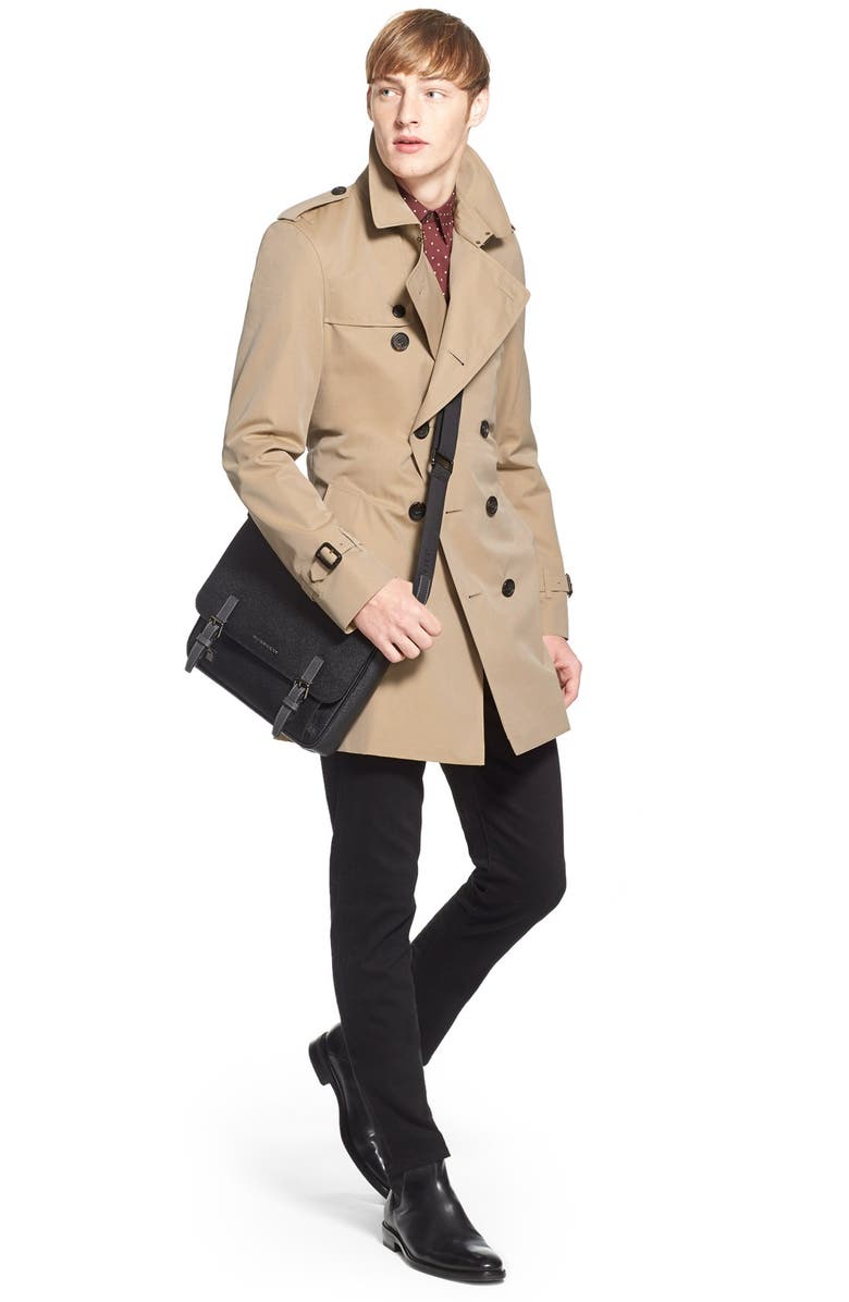 Burberry Kensington Double Breasted Trench Coat, Alternate, color, 