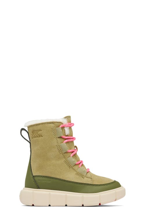 Sorel Kids' Explorer Iii Waterproof Boot In Savory/bleached Ceramic