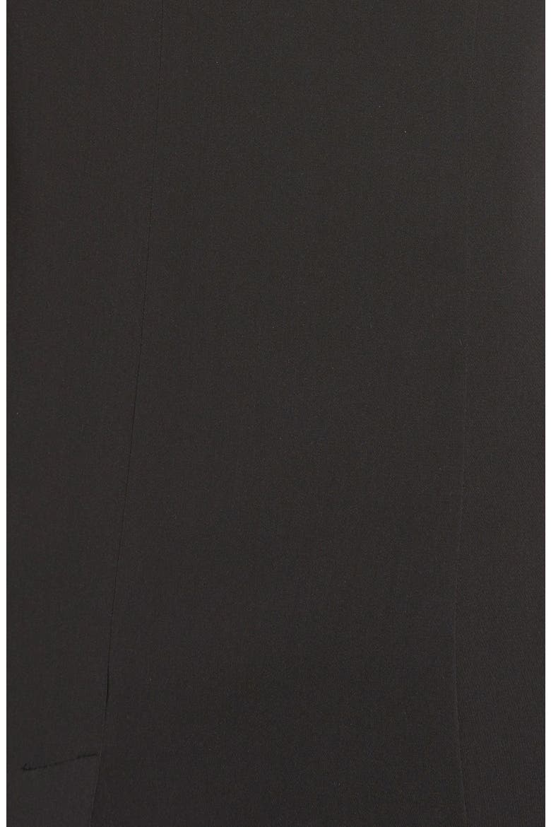 Long Collarless Vest, Alternate, color, BLACK