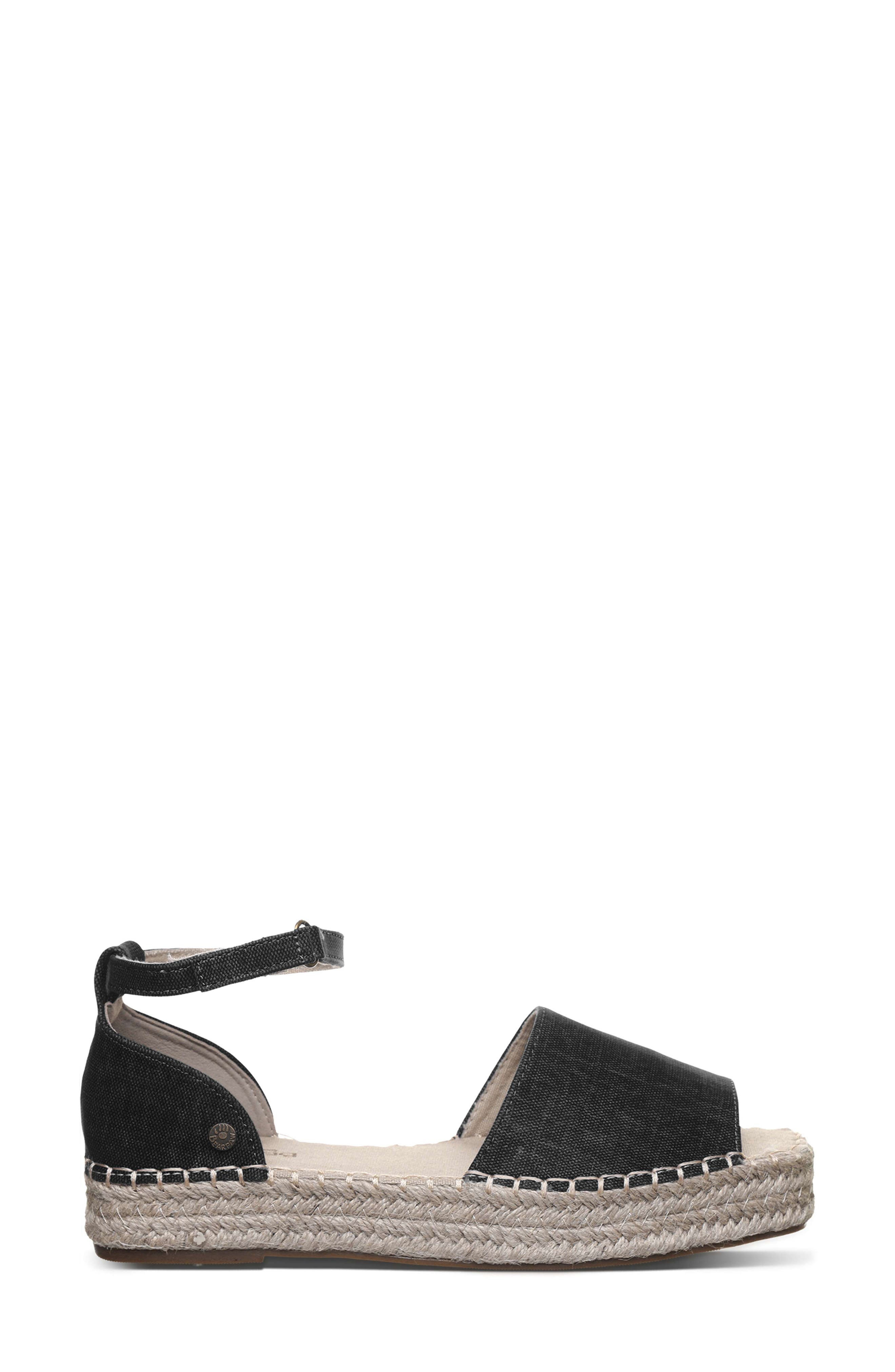 BEARPAW <p>Affagato Espadrille Sandal (Women)</p>, Alternate, color, Black