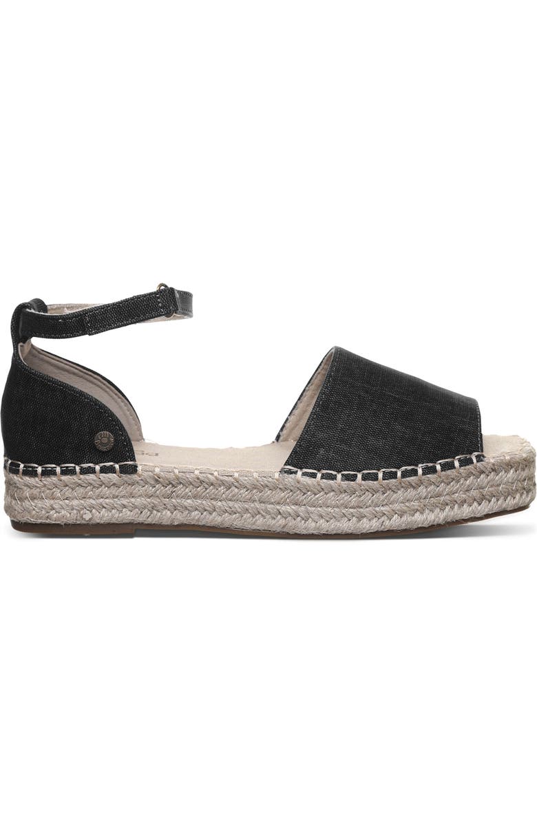 BEARPAW <p>Affagato Espadrille Sandal (Women)</p>, Alternate, color, Black