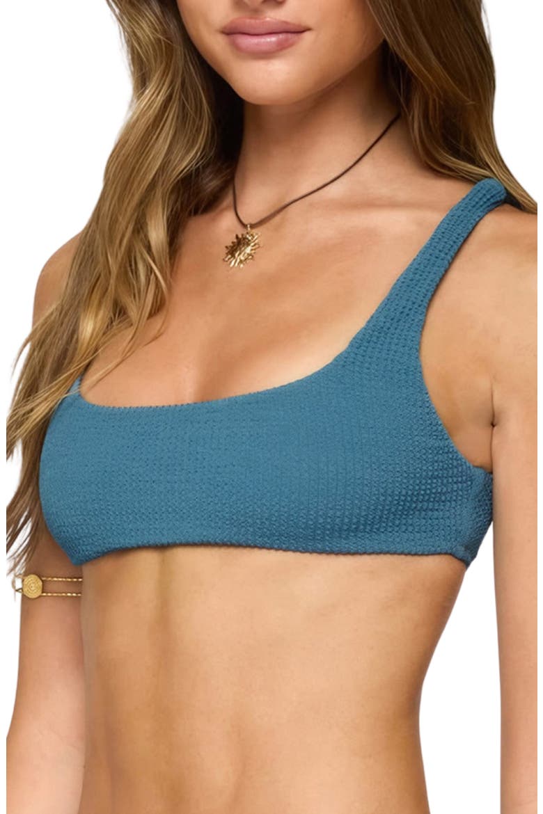 Oasis Scrunch Bikini Top, Alternate, color, BLUE