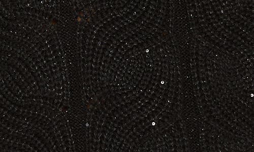 Nic + Zoe Nic+zoe Cable Knit Sparkle Sweater In Black