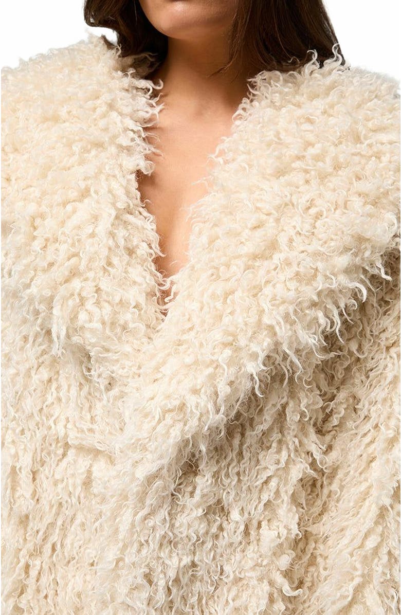 WeWoreWhat Shawl Collar Faux Fur Coat, Alternate, color, 