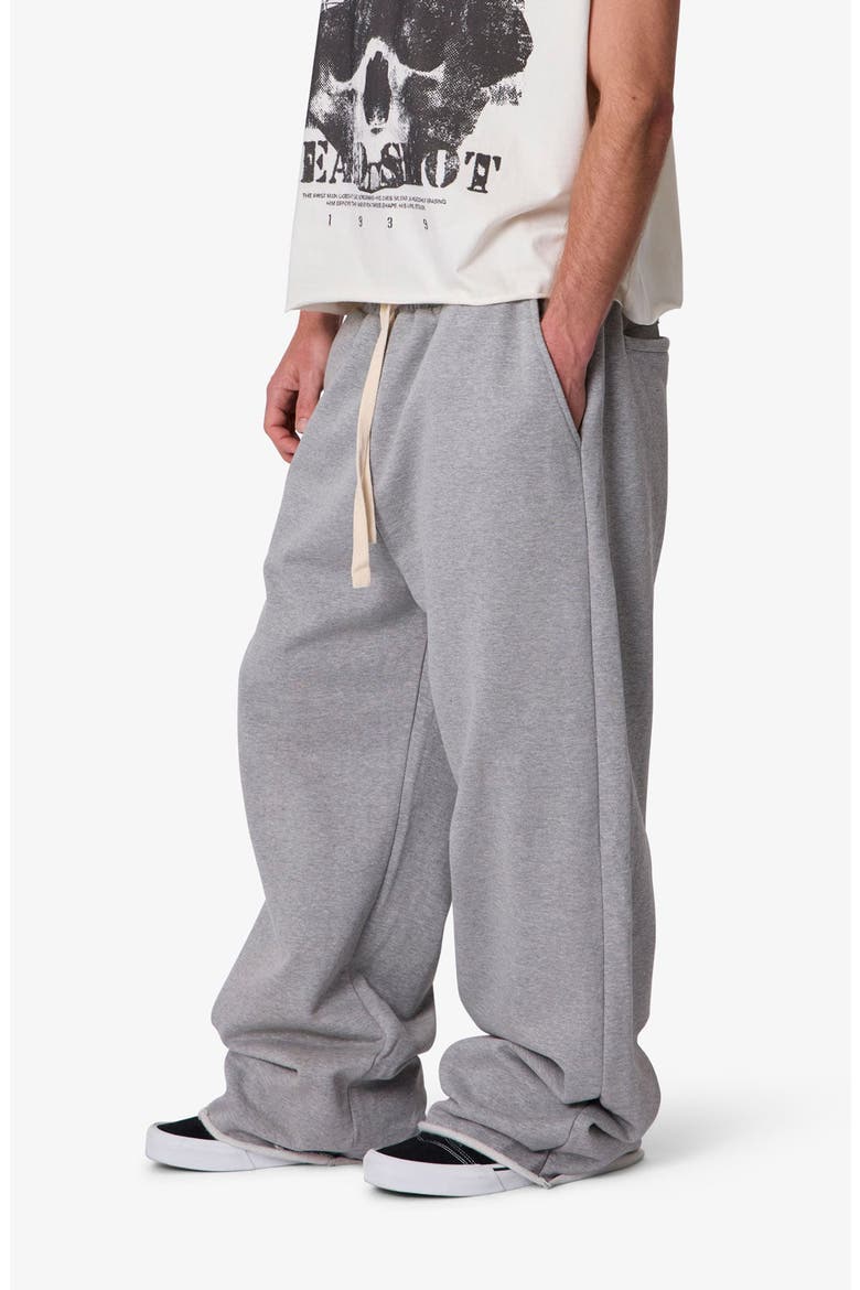 Ultra Baggy Wide Leg Sweatpants, Alternate, color, DARK HEATHER