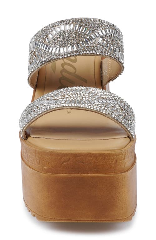 Candies Candie's Cuna Platform Wedge Sandal In Silver