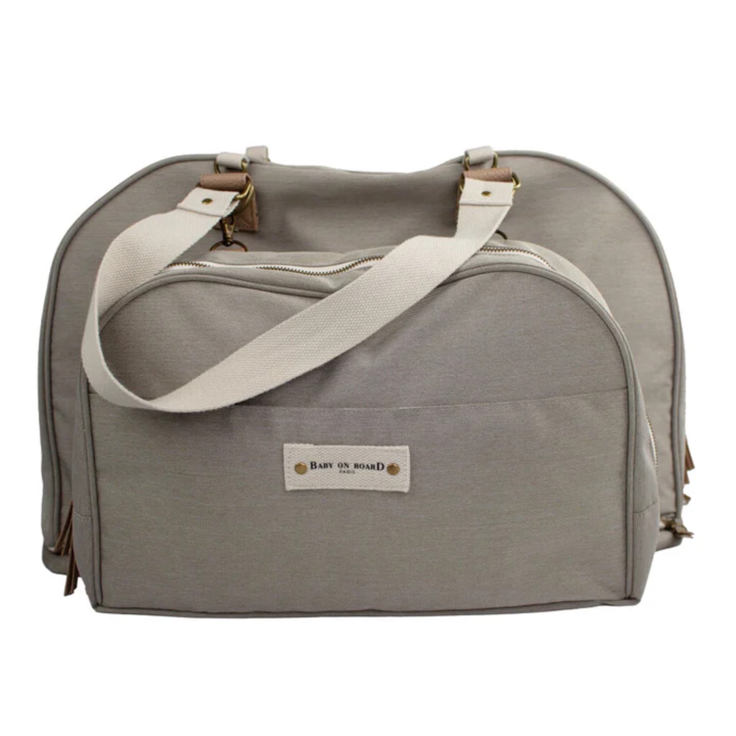Baby on Board Juliette Diaper Bag, Main, color, Stone Grey