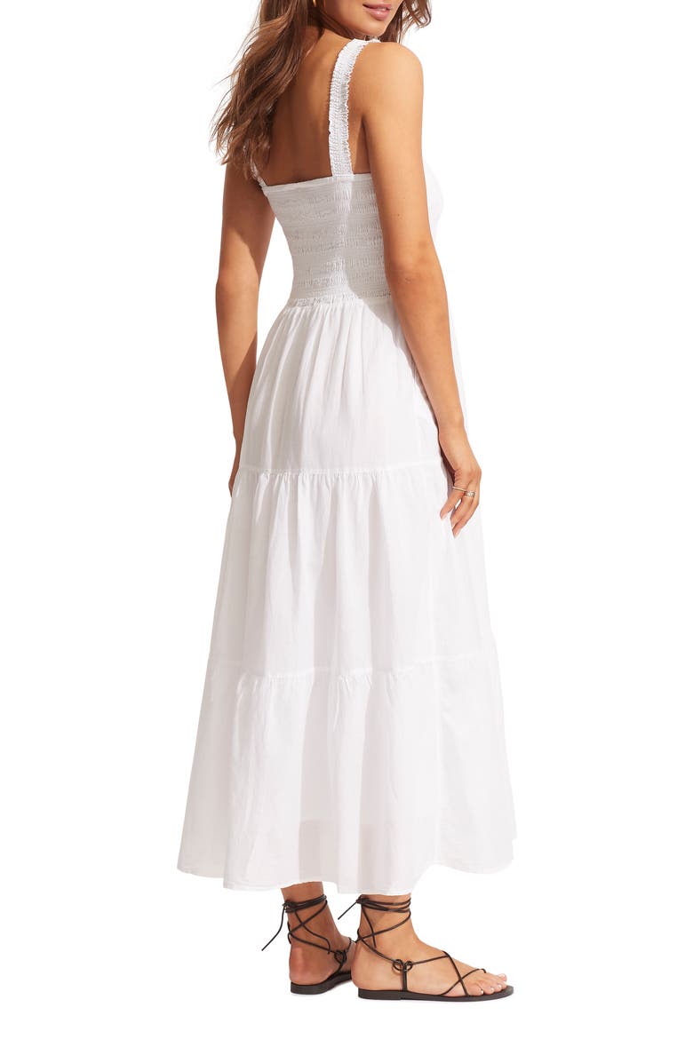 Faithful Cover-Up Midi Sundress, Alternate, color, WHITE