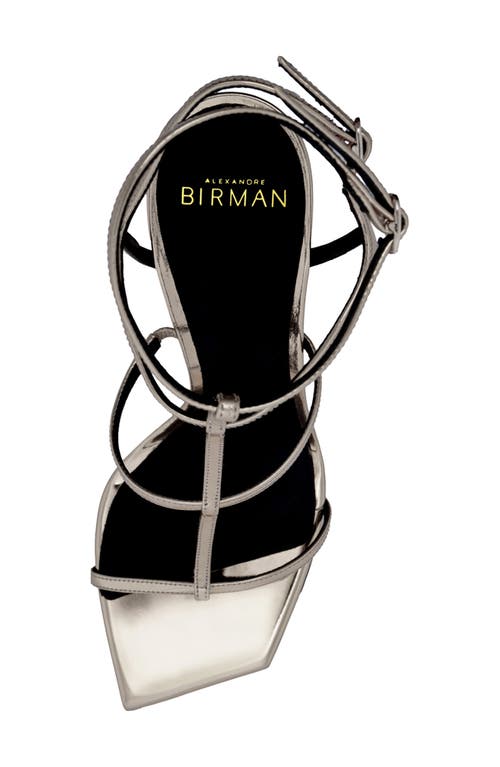Alexandre Birman Amanda Cage Sandal In Gray
