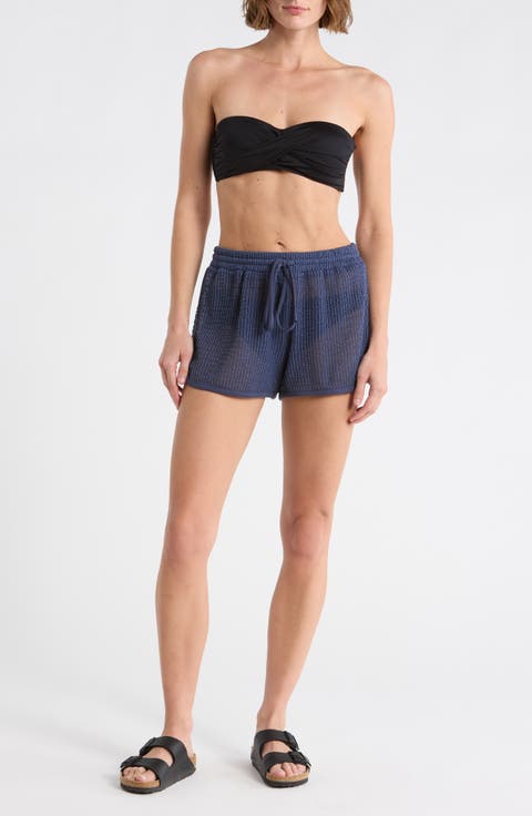 Knit Dolphin Hem SHorts