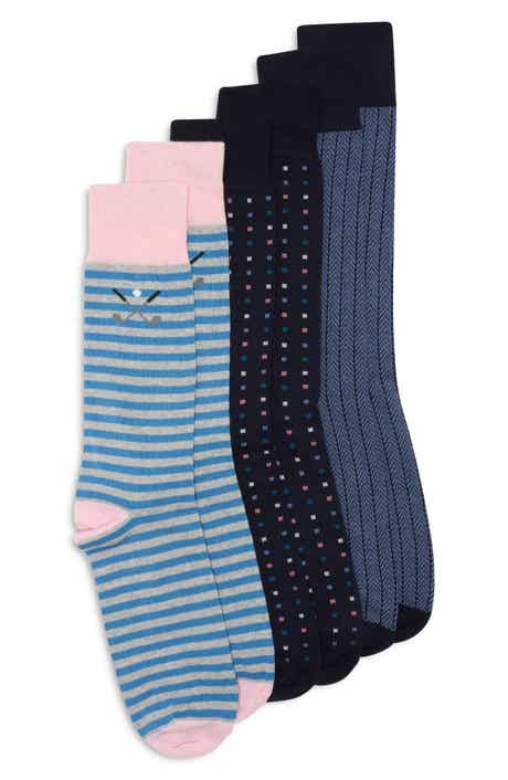 3-Pack Stripe Hockey Stick Dress Socks