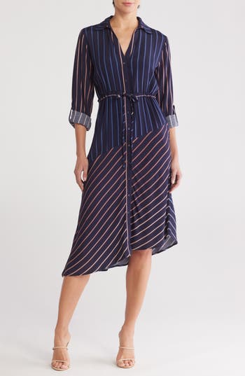 LOVESTITCH LOVESTITCH ASYMMETRIC HEM SHIRT DRESS