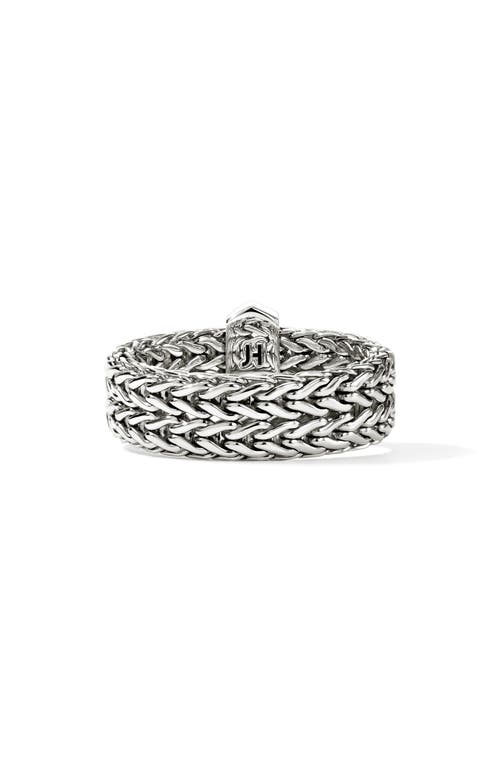 John Hardy Icon Link Pavé Diamond Ring In Metallic