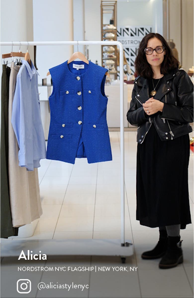 Tamara Cotton Blend Cutaway Vest, sales video thumbnail