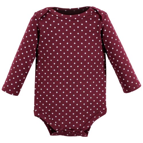 Hudson Baby Essential All-cotton Long-sleeve Bodysuit Triple Pack In Pink