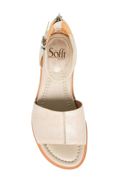 Söfft Faxyn Ankle Strap Sandal In Tapioca Grey