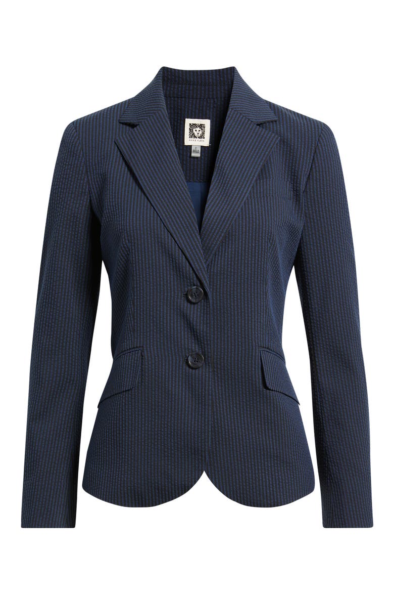 Stripe Seersucker Blazer, Alternate, color, MOUNTAIN