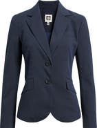 Anne Klein Stripe Seersucker Blazer