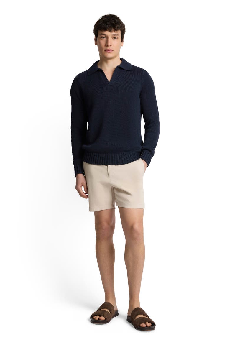 Ultra Soft Cotton Johnny Polo, Main, color, Midnight