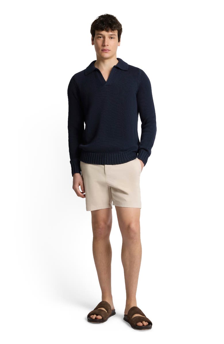 Onia Ultra Soft Cotton Johnny Polo, Main, color, Midnight