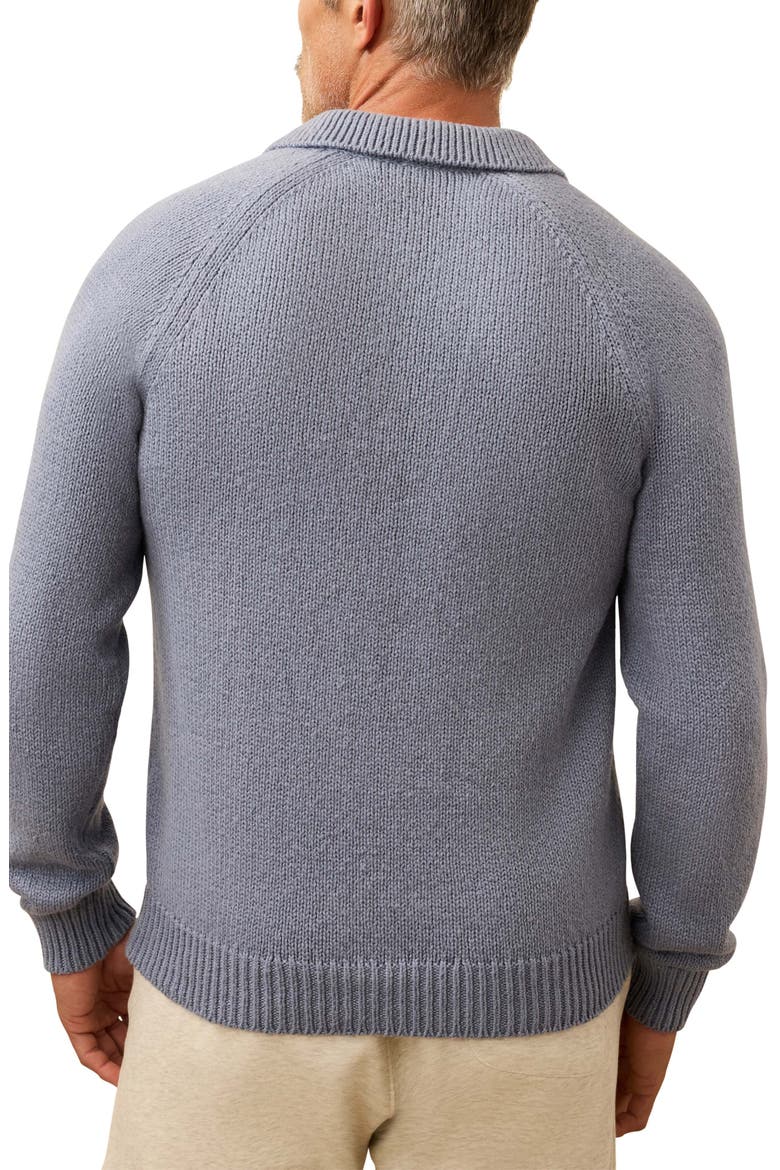 Heirloom Organic Cotton Polo Sweater, Alternate, color, FLINT