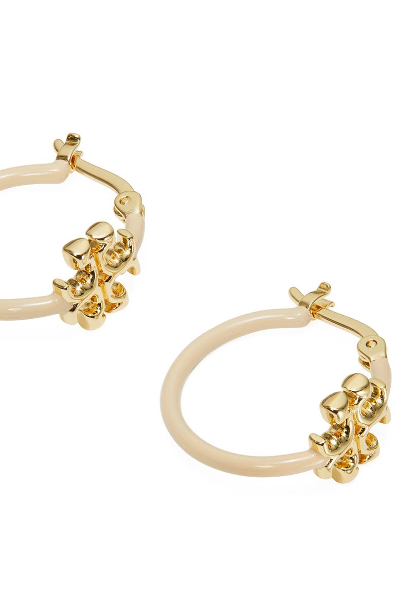 Tory Burch Eleanor Small Hoop Earrings, Alternate, color, 
