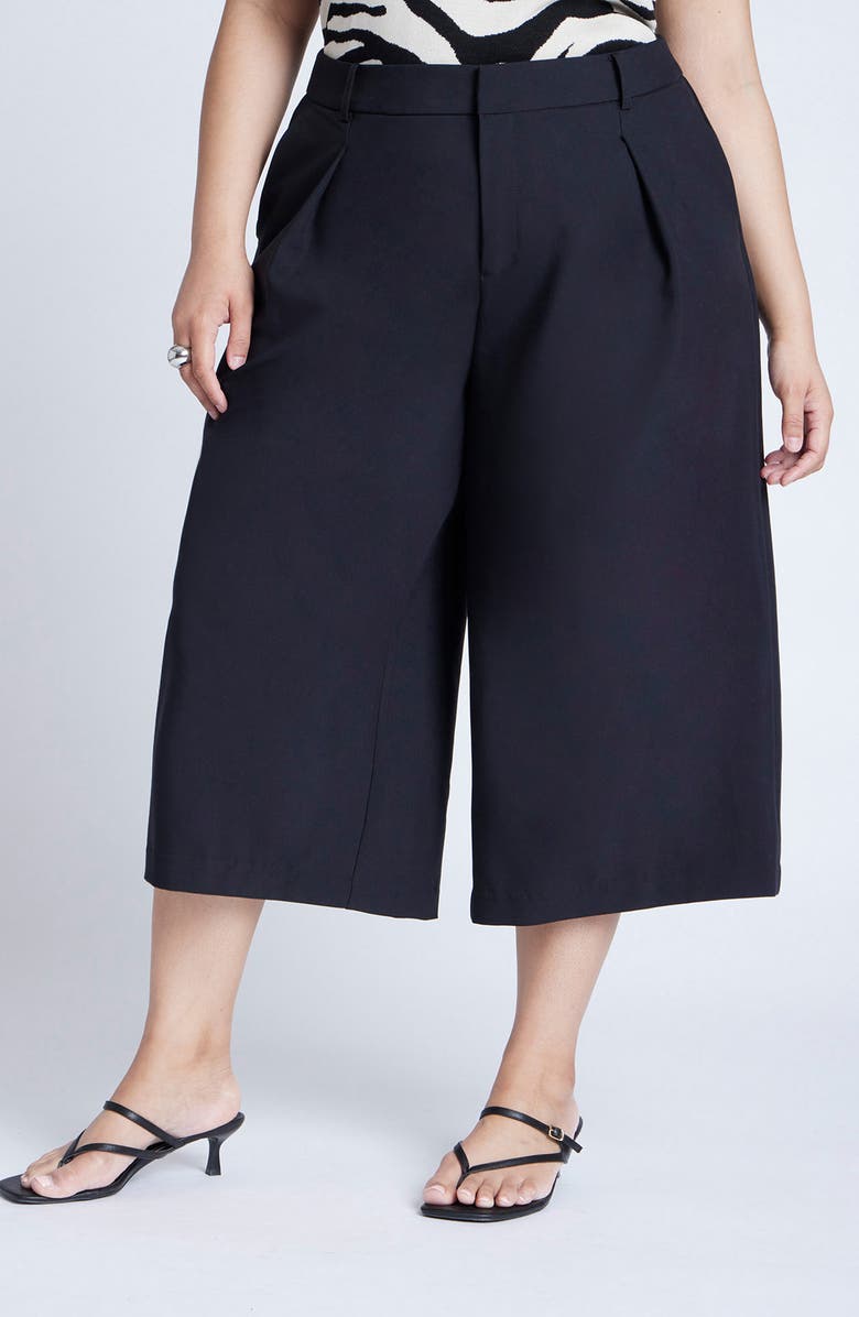ELOQUII Wide Leg Culottes, Main, color,
