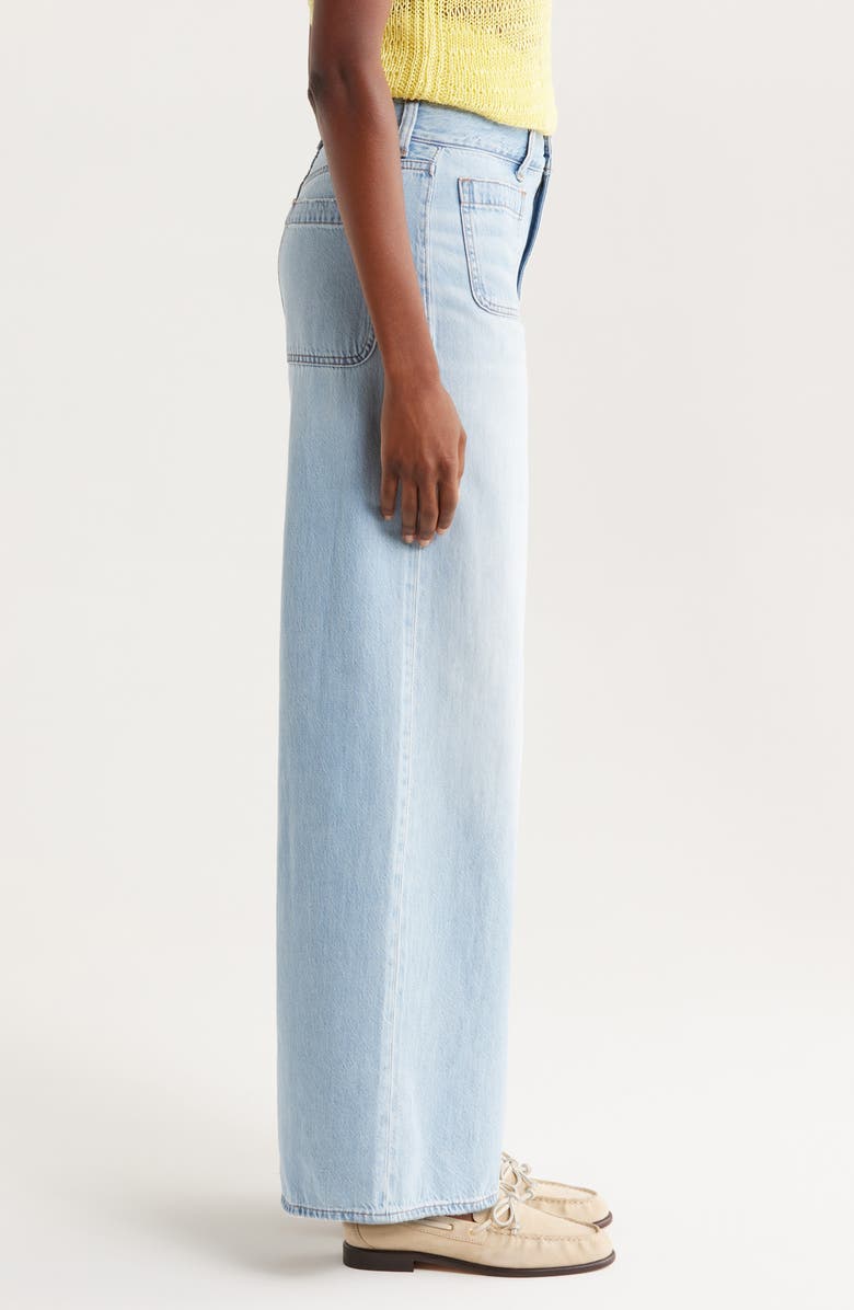 Madewell Patch Pocket Superwide Leg Jeans, Alternate, color,