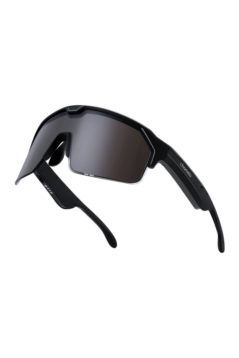 Music Shield Slider HVL Sunglasses, Alternate, color, Smoke Lenses