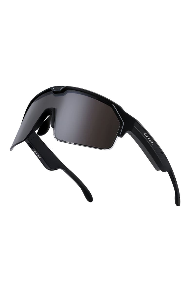 Chamelo Music Shield Slider HVL Sunglasses, Alternate, color, Smoke Lenses