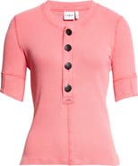 Chloé Flatlock Rib Cotton Jersey Henley