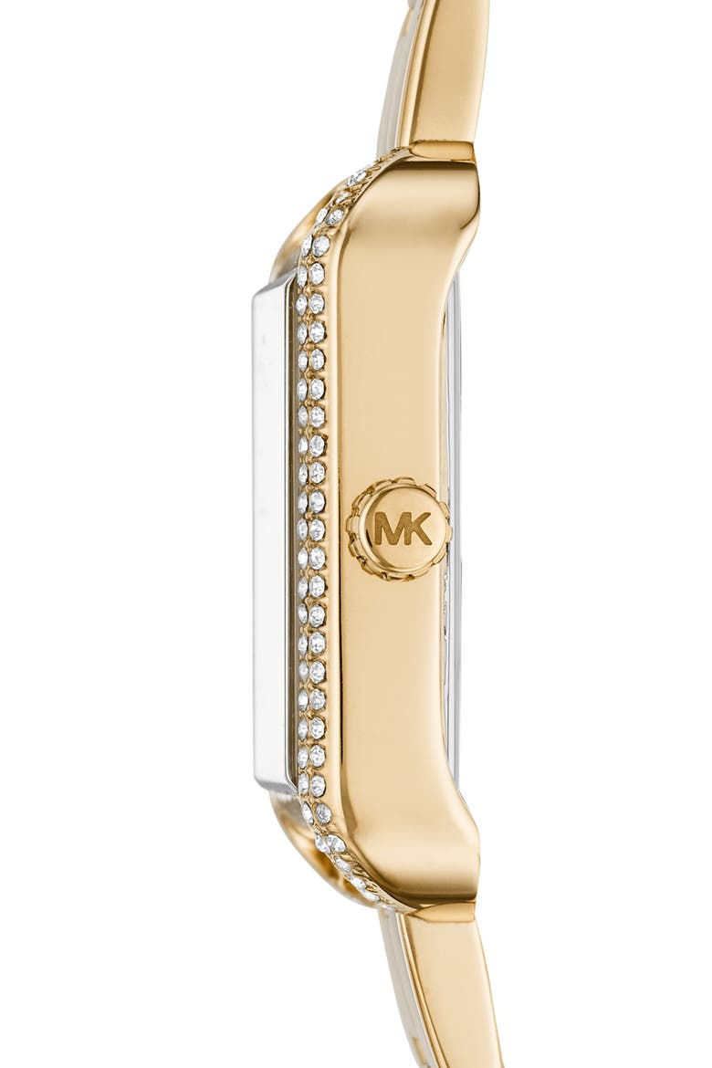 Lake Crystal Embellished Bracelet Strap Watch, 24mm, Alternate, color, GOLD