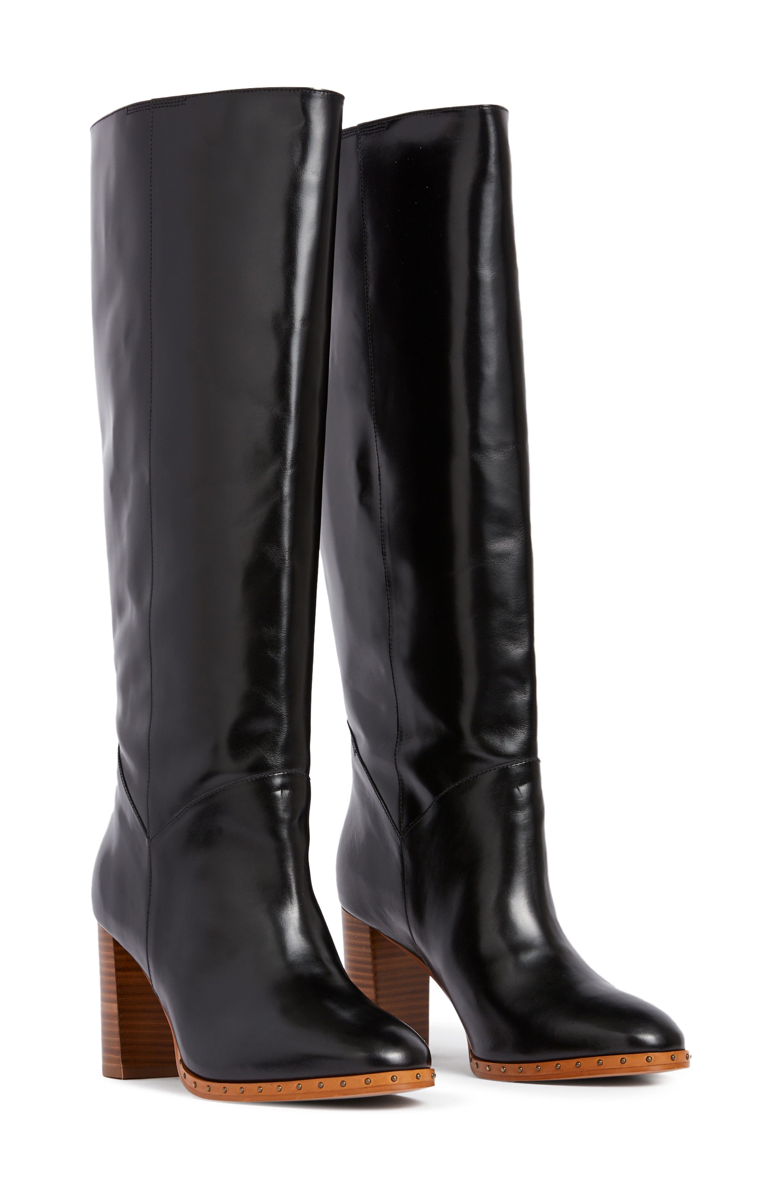 AllSaints Morgan Knee High Boot (Women) | Nordstrom