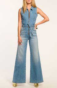 Ramy Brook Jemma Wide Leg Denim Jumpsuit