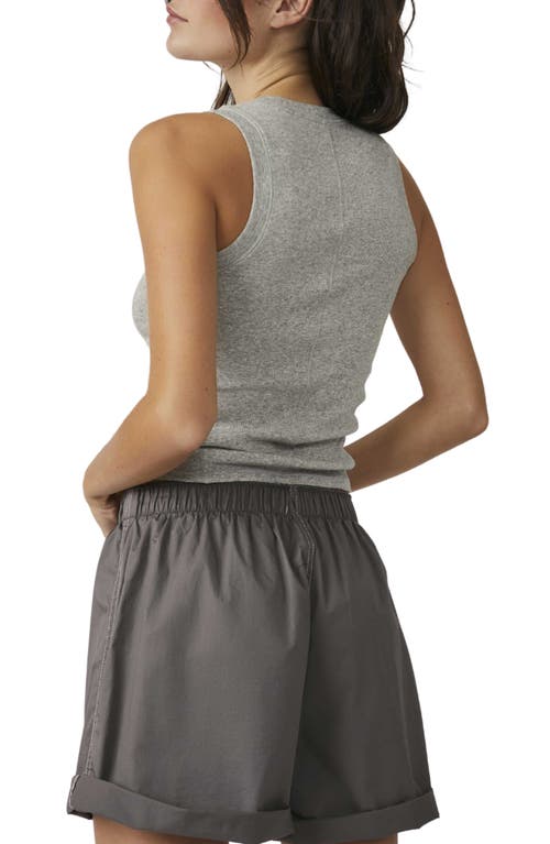 Shop Free People Scoop Neck Tank Top In Heather Grey
