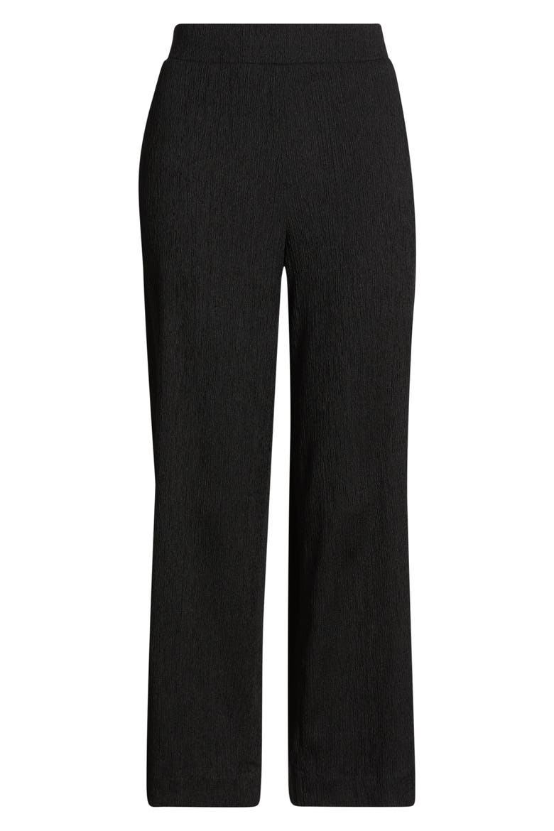 Crinkle Ankle Wide Leg Pants, Alternate, color, ANNE BLACK