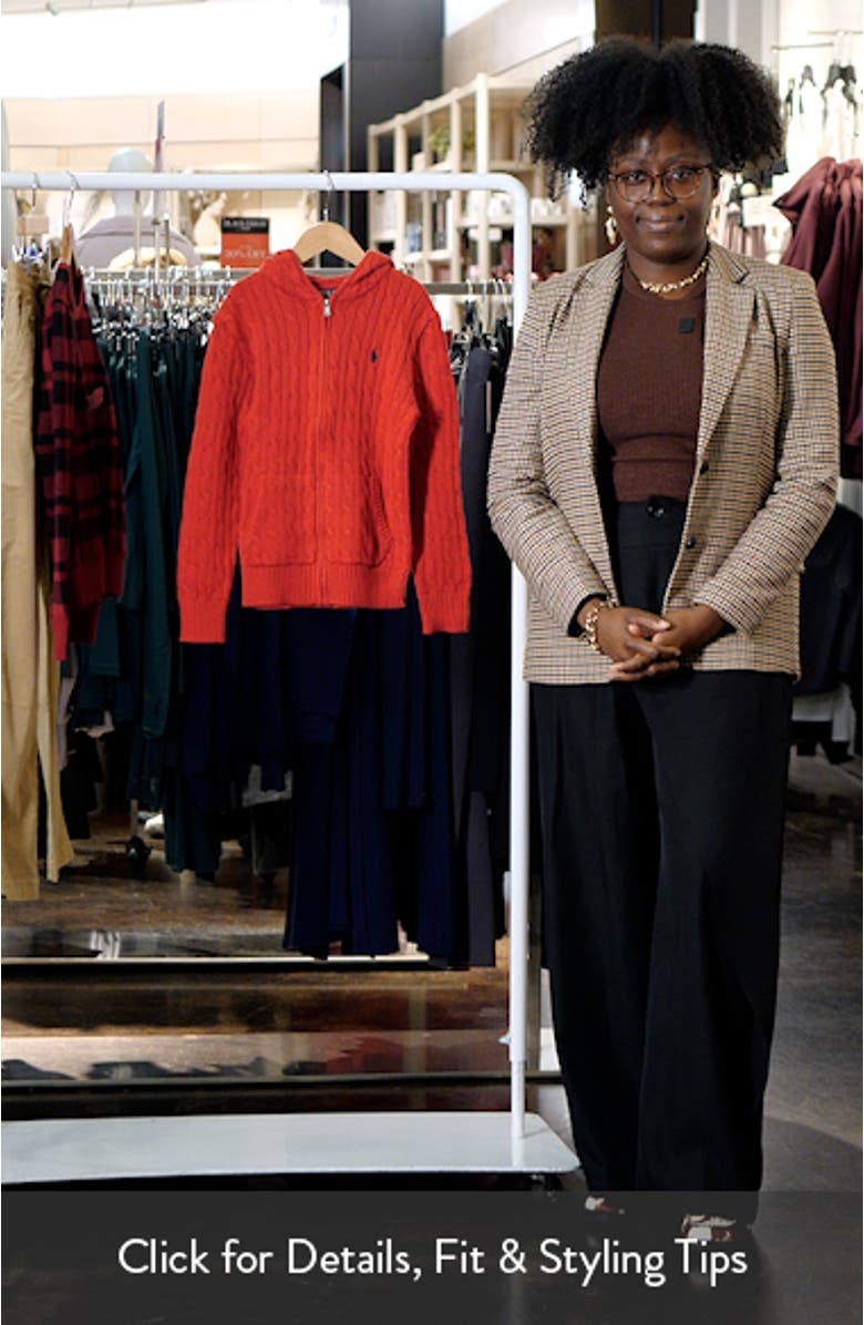 Kids
 Hooded Cable Stitch Zip Cardigan, sales video thumbnail