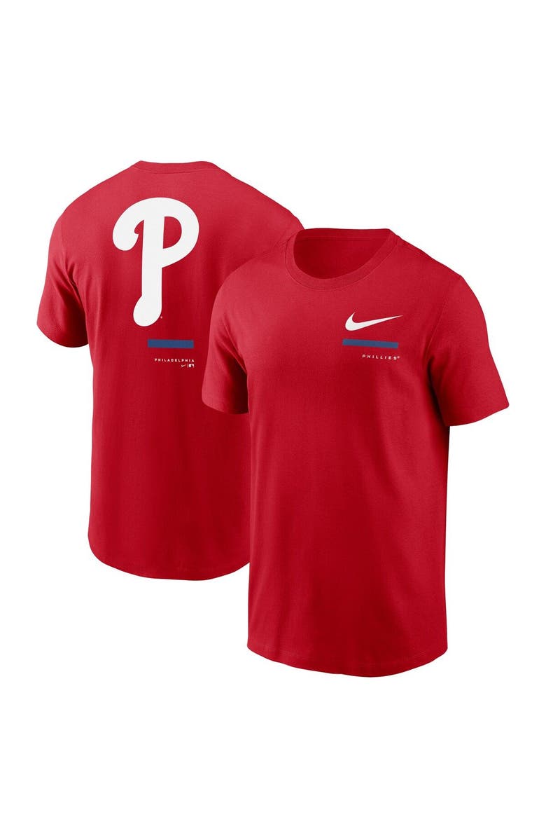 Nike Men's Nike Red Philadelphia Phillies Over the Shoulder T-Shirt, Main, color,