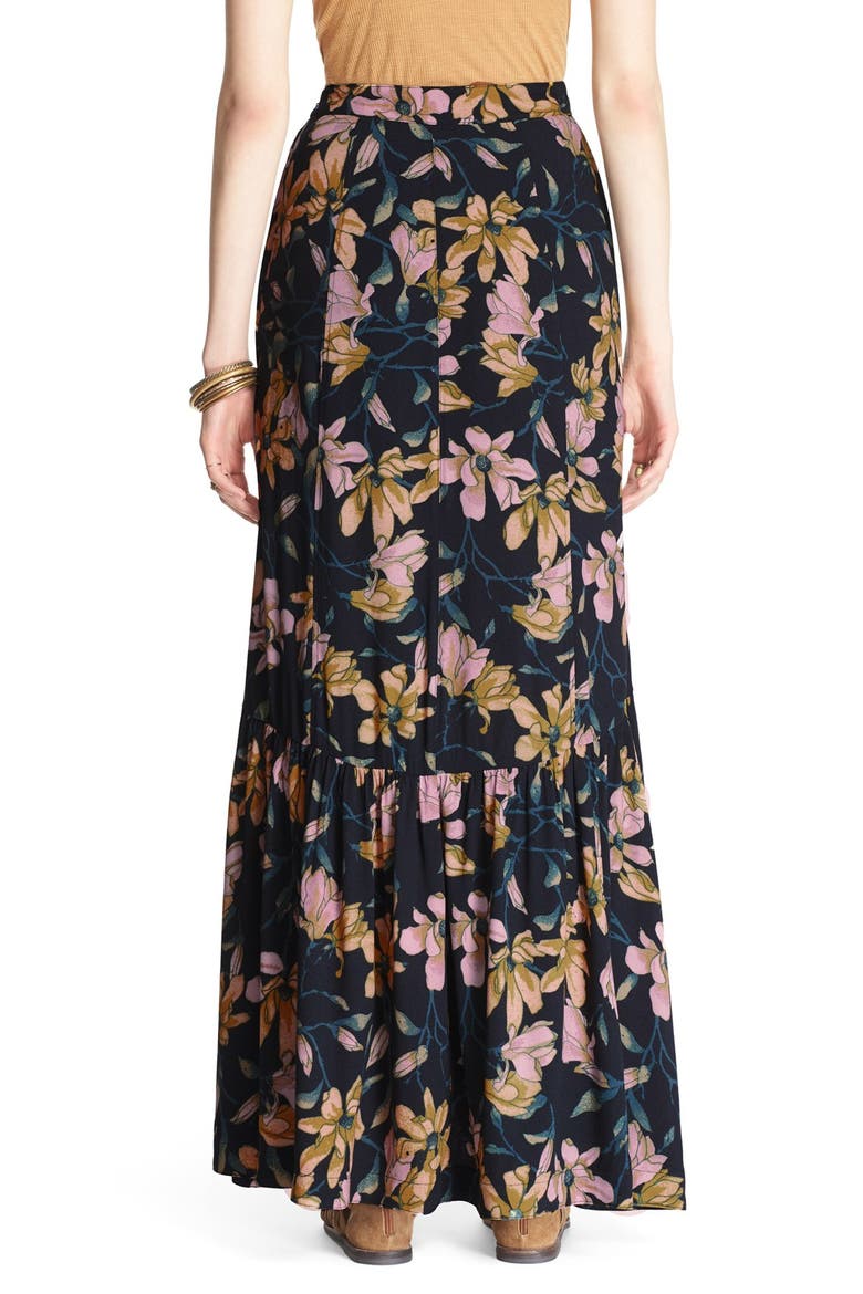 'Smooth Sailing' Maxi Skirt, Alternate, color, ONYX COMBO