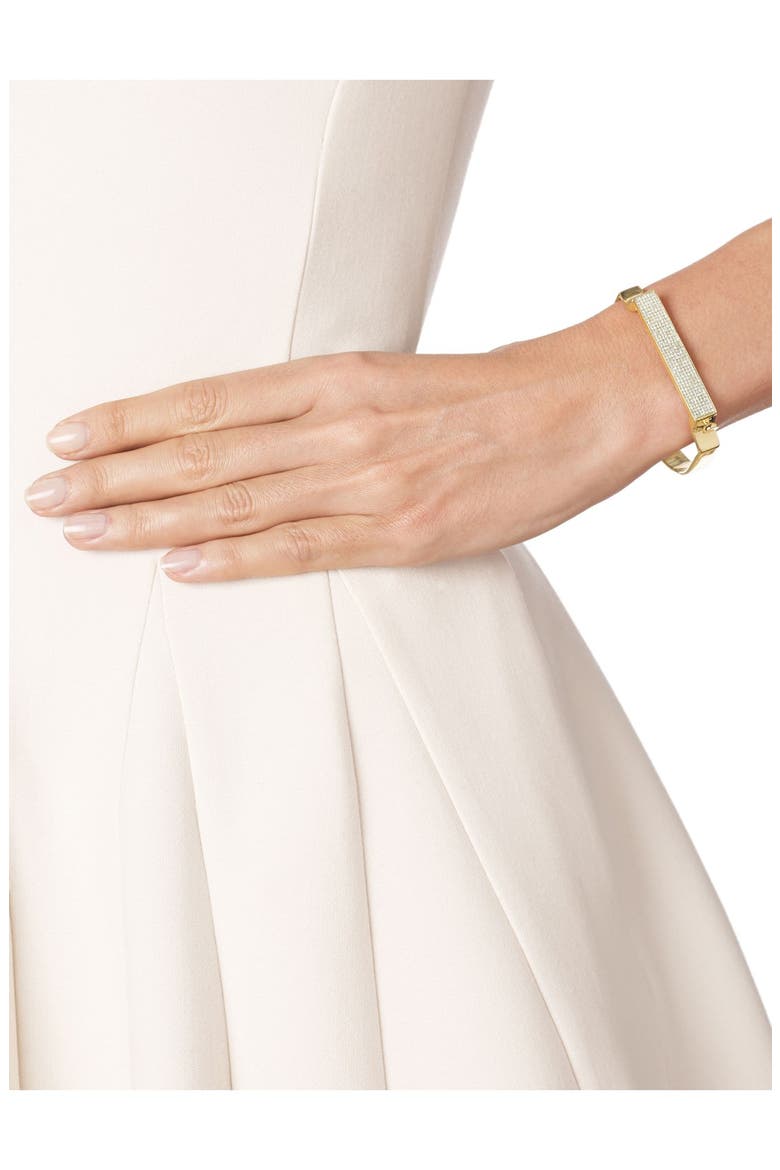 Signature Diamond Bangle, Alternate, color, GOLD/ DIAMOND